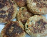 A picture of step 4 of Soy Bean Hamburger Steaks.