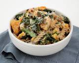 Butternut Squash and Kale Fusilli Pasta with Ricotta and topped with Fried Sage and Parmesan recipe step 5 photo