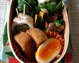 A picture of step 8 of A Bento Featuring Shinshuu Miso Simmered Pork Belly.