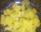 A picture of step 1 of Pineapple salad.