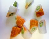 A picture of step 3 of Asparagus-Stuffed Chikuwa Fish Paste Sticks.