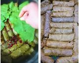عکس مرحله 1 از دستور دلمه برگ انگور الهام پز