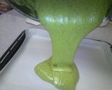 A picture of step 9 of Moist Fluffy Green Tea Chiffon Swiss Roll.