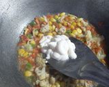 A picture of step 4 of Mayo Pasta.