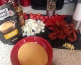 A picture of step 1 of My Chorizo and Chicken Gratin 💜💚.