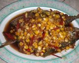 Foto langkah ke 6 dari resep Tumis ikan asin peda merah dengan jagung manis..