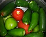 A picture of step 1 of Salsa verde.