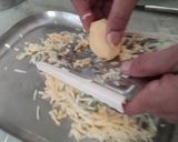 A picture of step 1 of Lauki-Chhupi Leftover Roti Pakodas.