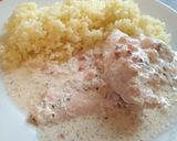 Fokhagymás, tejfölös, bacon szalonnás csirkemell recept fázis 4 fotója