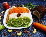 A picture of step 6 of Tricolour Rice.