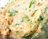 A picture of step 1 of Sanga-yaki (A Chiba Speciality) Made with Minced Chicken.