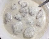 A picture of step 3 of Dahi Vada.