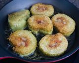 A picture of step 2 of Crispy Fried Bánh Tét.