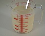 A picture of step 1 of Refreshing Yogurt Whey and Soy Milk Ice Cream.