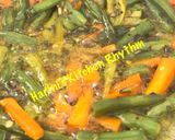 A picture of step 3 of Vegetable lemon rice.