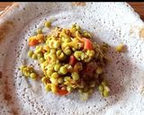 A picture of step 1 of Mutter Chaat Masala Dosa.