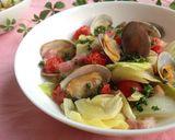 A picture of step 5 of Easy Wine-Steamed Clams & Cabbage.