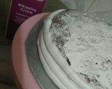 A picture of step 12 of Golden painted choc cake design.....