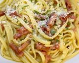 Une image de l'étape 8 de Véritable recette des pâtes carbonara 🇮🇹.