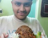 A picture of step 9 of Murgh musallam in microwave.