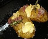 Foto del paso 8 de la receta: Pinchos de pollo y papas hasselback