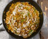 A picture of step 8 of Shrimp & Chorizo Paella.