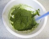 A picture of step 4 of Matcha Muffins with White Chocolate.
