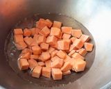 A picture of step 1 of Yam fry | senaikizhangu poriyal.