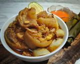 Foto langkah ke 7 dari resep Lontong Kikil Surabaya (Tanpa Presto).
