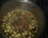 Foto del paso 2 de la receta: Sopa de verduras y manzana con jamón serrano