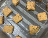 A picture of step 8 of Square milk choco cookies in a cookie dough batter.