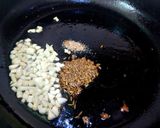 A picture of step 2 of Dahi Masala Bhindi (Okra in Spicy Yogurt Sauce).