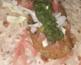 A picture of step 8 of Veg frankie roll.