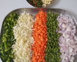 A picture of step 1 of Vegetable. Fried Rice.