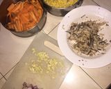 Foto langkah ke 1 dari resep Menu sahur Tumis jagung wortel pindang suwir #BikinRamadanBerkesan.