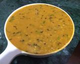 A picture of step 4 of Tuhar Dal.