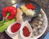 Hình bước làm 1 của món Tôm sốt ớt chua ngọt..món ngon trung hoa