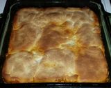 A picture of step 6 of Cheeseburger Biscuit Bake.