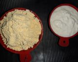 A picture of step 1 of Khandvi.