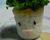 A picture of step 3 of Hair-sprouted Chikuwa for Bentos [Charaben].