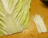 A picture of step 2 of Chinese-style Napa Cabbage Rolls.