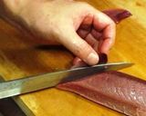 A picture of step 2 of Bonito Nigiri Sushi.