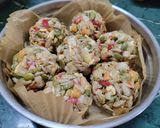 Hình bước làm 2 của món Bánh trung thu chay(bánh nướng nhân thập cẩm chay)