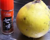 A picture of step 1 of Quince Jam (A Delicious Natural Cough Suppressant).