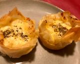 Foto del paso 4 de la receta: Cestas estilo quiche rellenas de bacon, cebolla, queso y trigueros