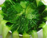A picture of step 2 of Ground Chicken Wrapped in Bok Choy.