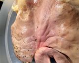 A picture of step 1 of Brined And Bar B Qued Snoots.