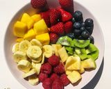 Gyümölcs saláta, mézes lime-os öntettel recept fázis 1 fotója
