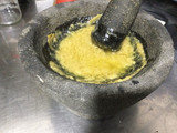 Camarones al Mojo de Ajo con Arroz al Vapor