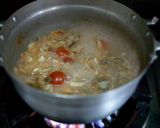 A picture of step 5 of Banana Blossom Curry.